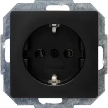 HEINRICH KOPP Paris zásuvkový modul, Schuko, 16 A, 250 V, matný čierny 923550080