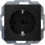 HEINRICH KOPP Paris zásuvkový modul, Schuko, 16 A, 250 V, matný čierny 923550080