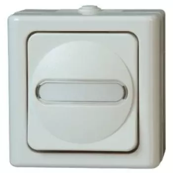HEINRICH KOPP Univerzálny spínač BLUE ELECTRIC arktický na omietku do vlhkého prostredia 10A, 250V (560602007)