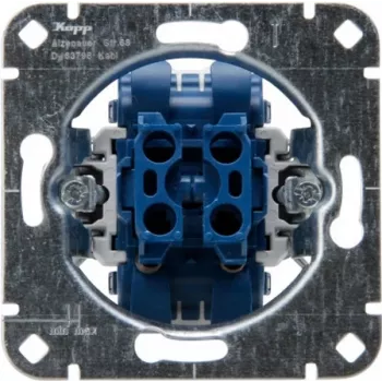 HEINRICH KOPP 507800006 vložka dvojitého tlačidla pod omietku, 2x NO, 250V, 10AX, hliník