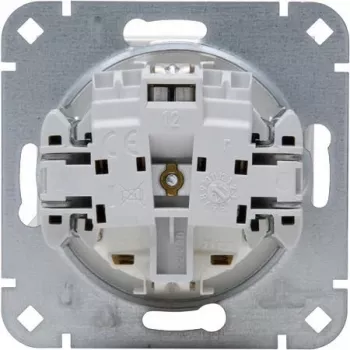 HEINRICH KOPP zásuvka Schuko s vyklápacím krytom, na omietku, IP44, sivá, 1-násobná, 16 A, 250 V, séria Paris 951529001