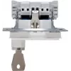 HEINRICH KOPP zásuvka Schuko s vyklápacím krytom, na omietku, IP44, sivá, 1-násobná, 16 A, 250 V, séria Paris 951529001