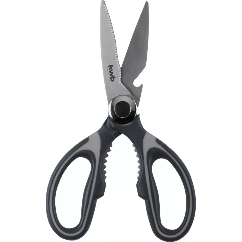 kwb 020721 Kuchynské nožnice, čepele z ušľachtilej ocele, 210 mm, čierne