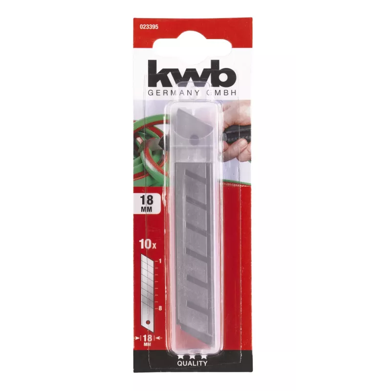 KWB 023395 Lomové čepele 18 mm ušľachtilá oceľ, 10 kusov