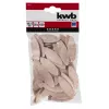 kwb Drevené hmoždinky 10 mm, 50 kusov, buk, drážkované, DIN 68150 029110