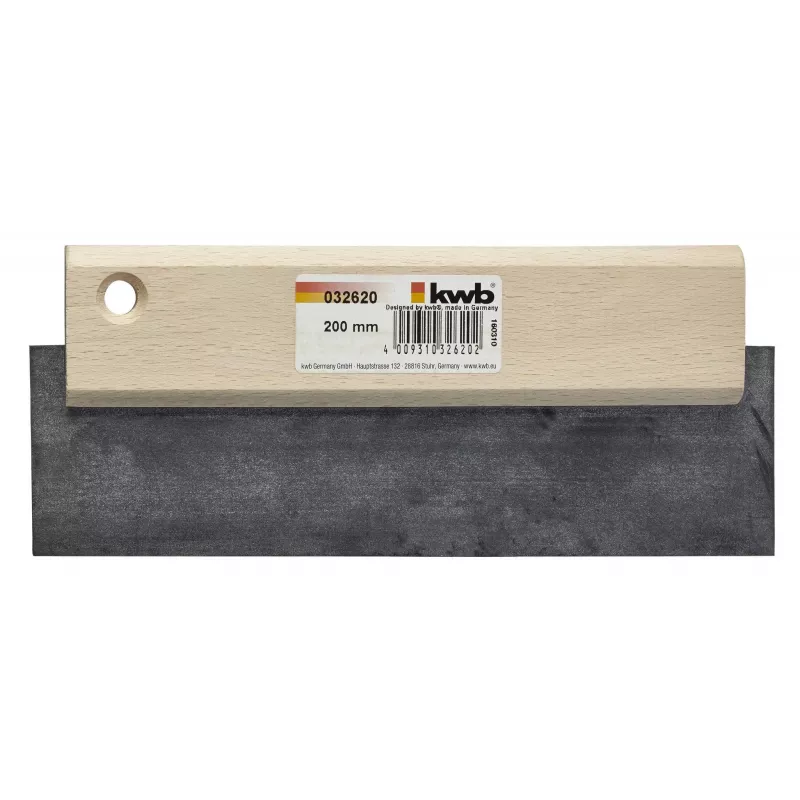 kwb 032620 Špárovacia doska 200 mm x 55 mm elastická guma s drevenou rukoväťou