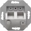 HEINRICH KOPP HK07 Keystone nástenná doska s krytom, IP44, 2-port, čierna 953850004