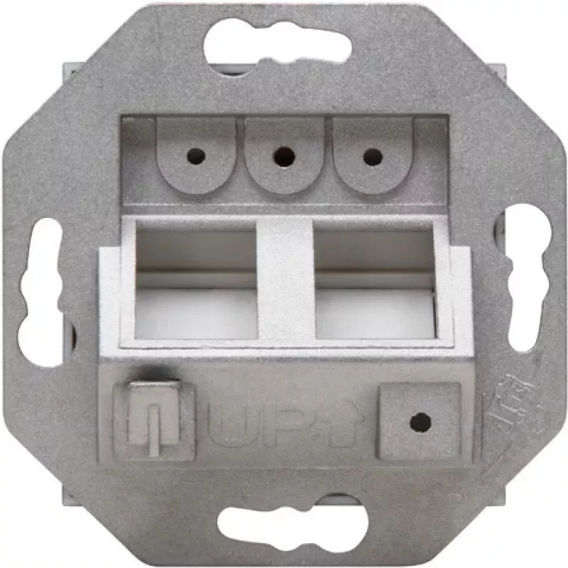 HEINRICH KOPP HK07 Keystone nástenná doska s krytom, IP44, 2-port, čierna 953850004