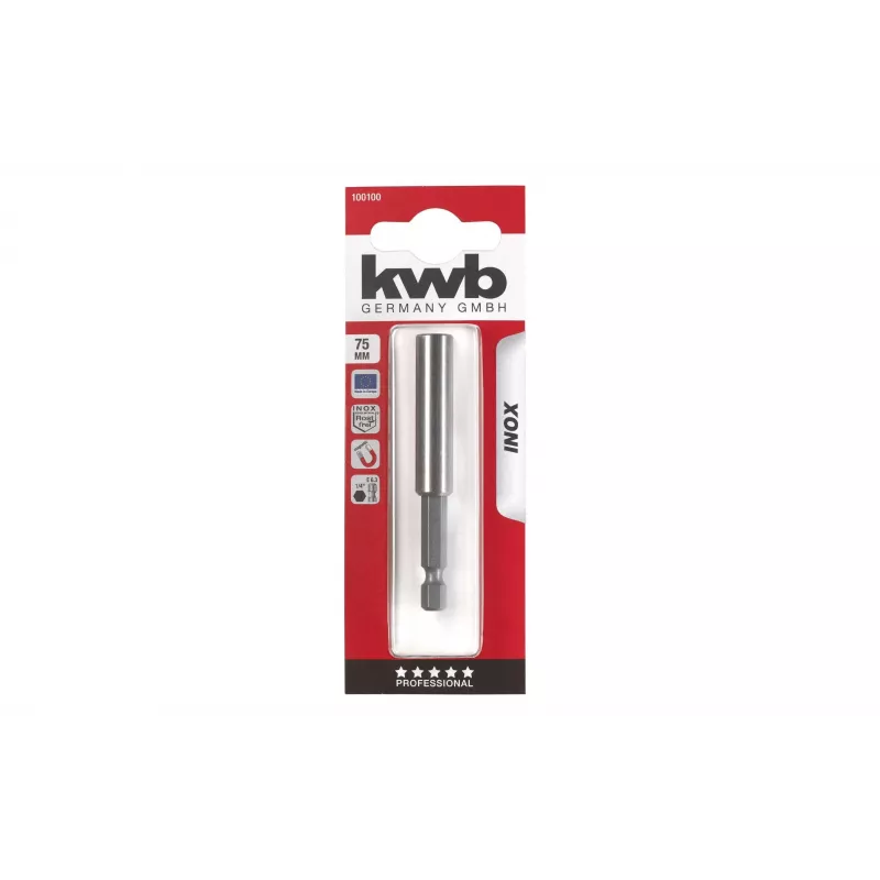 kwb INOX držiak bitov s nerezovým puzdrom, 1/4