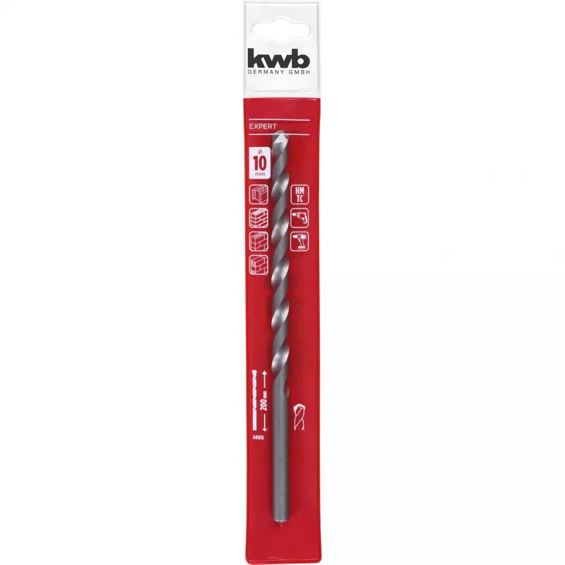 KWB 41010 vrták do kameňa špirálový 10 mm x 200 mm