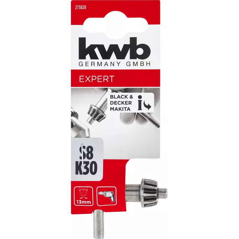 KWB kľúč skľučovadla pre ozubené skľučovadlo, JACOBS ozubenie, S8 K30, 273820