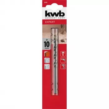 kwb 039700 HSS špirálový vrták do kameňa 10 mm x 120 mm valcová stopka (1 kus)