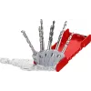 KWB 109155 sada HSS vrtákov do kovu, 9-dielna, 1,5-6,0 mm, DIN 338, brúsené, na kov, plast, drevo