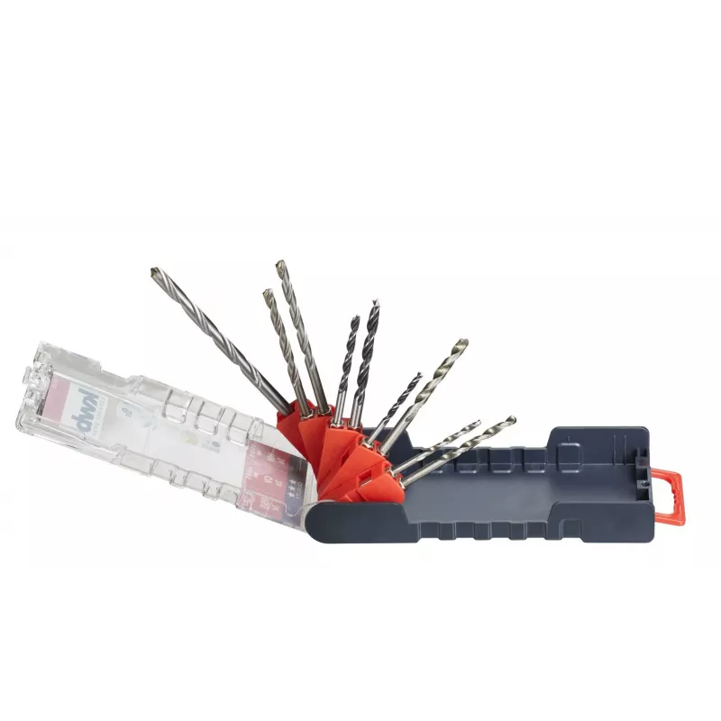 KWB 109155 sada HSS vrtákov do kovu, 9-dielna, 1,5-6,0 mm, DIN 338, brúsené, na kov, plast, drevo