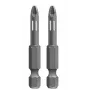 kwb 122153 PoziDriv bit PZ3, 25 mm, šesťhranná stopka 1/4 palca, oceľ, 2 kusy