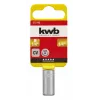 kwb 372143 Adaptér nástrčného kľúča 1/2 palca na 3/8 palca chróm-vanádiová oceľ