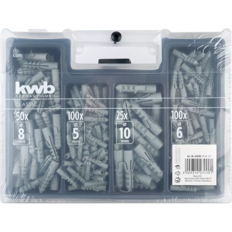KWB 423090 Sada upevňovacích prvkov, 300 dielov