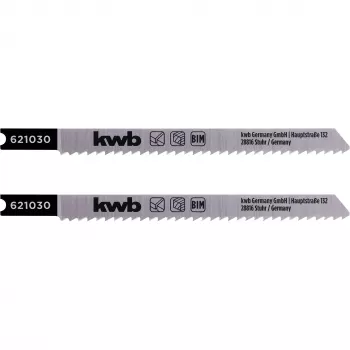 kwb 621030 Plátky pílky pre priamočiaru pílu na drevo, brúsené, bi-metal, 2 ks