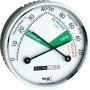 TFA Dostmann 452024 Termo-hygrometer, analógový, biela/strieborná, nástenná montáž alebo stojan, -15 až +55 °C, 0-100% RH