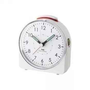 TFA DOSTMANN 60.1508.02 Sunrise budík so svetlom s FM rádiom, viacfarebná LED, dvojitý alarm, USB nabíjací konektor, biela