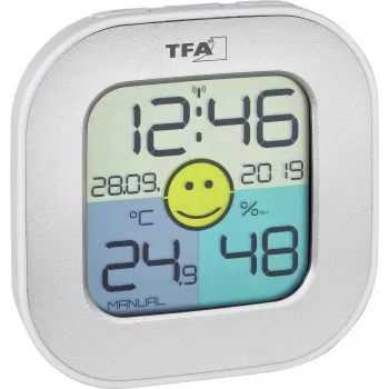 TFA Dostmann FUN vnútorný elektronický hygrometer strieborný 30.5050.54