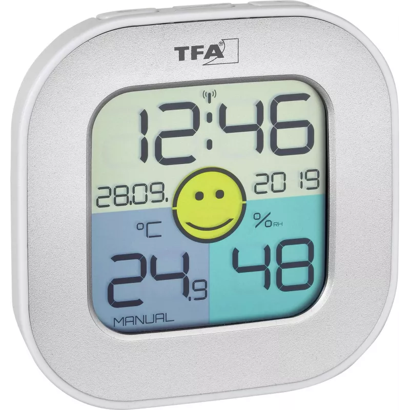 TFA Dostmann FUN vnútorný elektronický hygrometer strieborný 30.5050.54