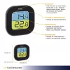 TFA Dostmann digitálny termo-hygrometer štvorcový 1,5V 61x24x61mm čierny 30.3068.01