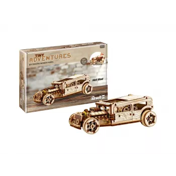 Revell Holz Tiny Adventures - Hot Rod drevená stavebnica 00612