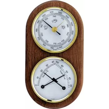 TFA Dostmann Analógová meteorologická stanica 20.1051 dub interiér a exteriér