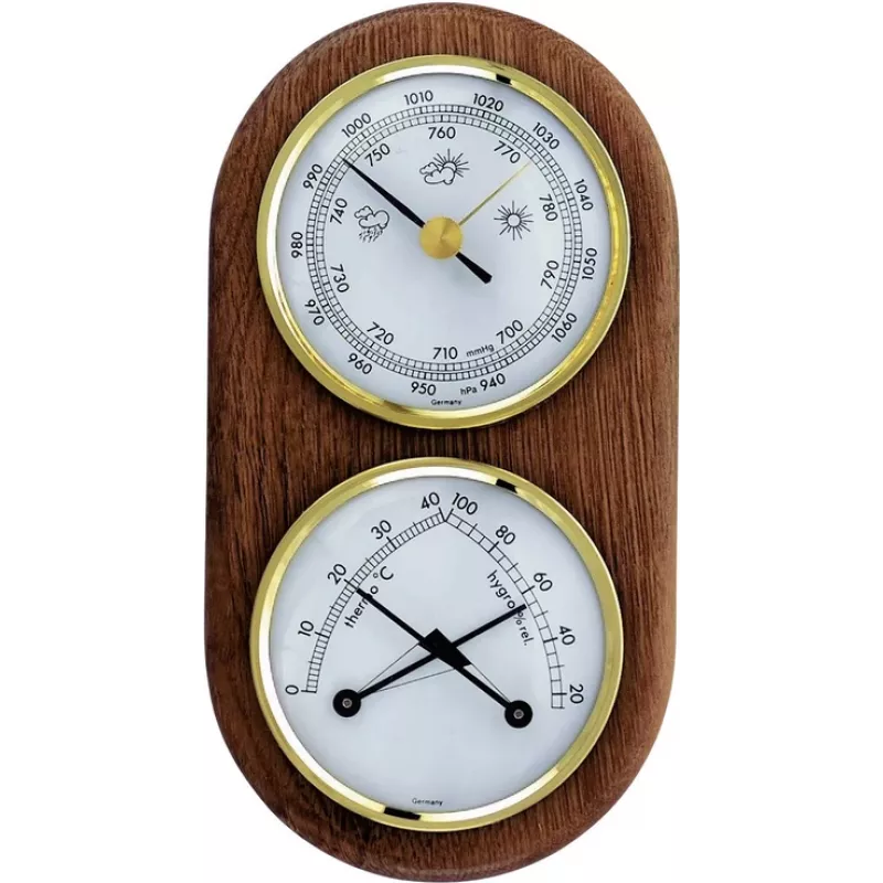 TFA Dostmann Analógová meteorologická stanica 20.1051 dub interiér a exteriér