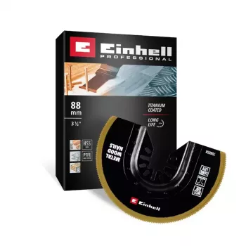 Einhell 708058 BIM-TI 88 mm bimetalový polguľatý ponorný pílový list pre oscilačné multitooly