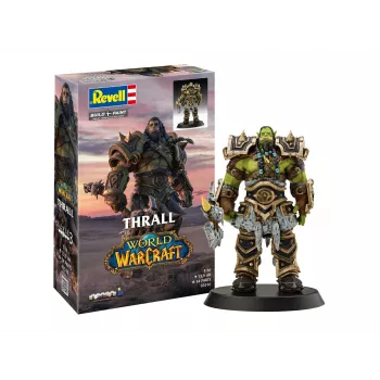 Revell World of Warcraft Thrall (Orc) darčeková sada stavebnica 1:12, 30 dielov, lepidlo, farby a štetce sú súčasťou 03516