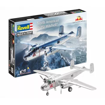 Revell 05643 Flying B-25J Mitchell stavebnica lietadla 1:48, 137 dielov, úroveň zručnosti 4