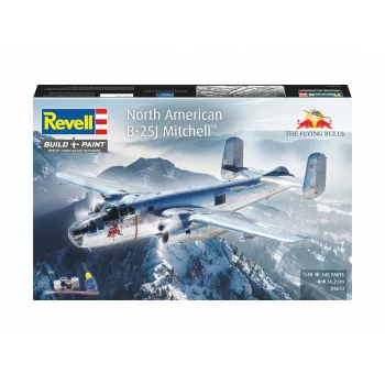 Revell 05643 Flying B-25J Mitchell stavebnica lietadla 1:48, 137 dielov, úroveň zručnosti 4