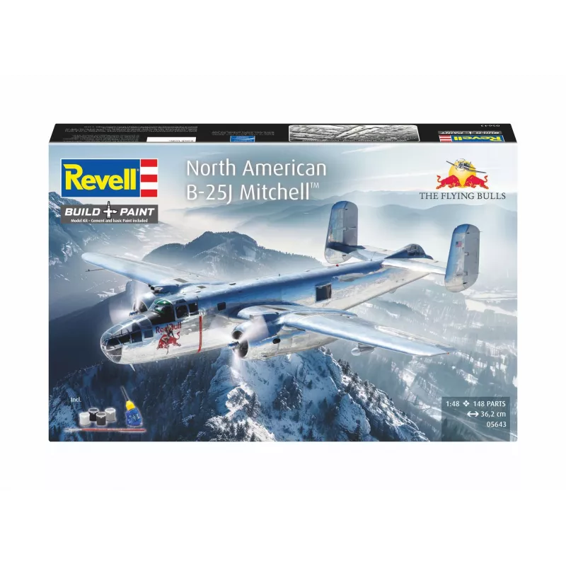 Revell 05643 Flying B-25J Mitchell Modelárska stavebnica lietadla, 1:48
