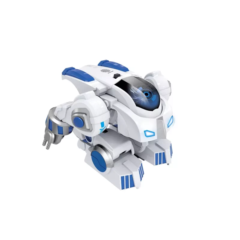 Revell Control T-Giant RC robot - 2,4 GHz, strelec penových diskov, LED efekty, biela/sivá/oranžová 24700