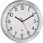 TFA Dostmann 60.3546.02 Rádiové nástenné hodiny 25 cm brúsený hliník