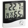 TFA Dostmann WS 5031 Termo-hygrometer s hodinami, čierny/biely 30-5031