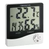 TFA Dostmann WS 5031 Termo-hygrometer s hodinami, čierny/biely 30-5031
