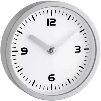 TFA Dostmann 60.3012 Okrúhle kvarzové nástenné hodiny strieborné