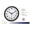 TFA Dostmann 60.3050.01 Kvarzové nástenné hodiny 305 mm čierne