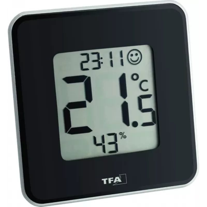 TFA Dostmann 30.5021.01 Style Digitálny termo-hygrometer čierny (30.010.425)