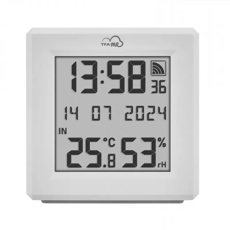 TFA Dostmann TFA.me štartovacia sada s WLAN bránou a 2 KLIMA@HOME rádiovými termo-hygrometrami, čierna/biela 35.8109.02