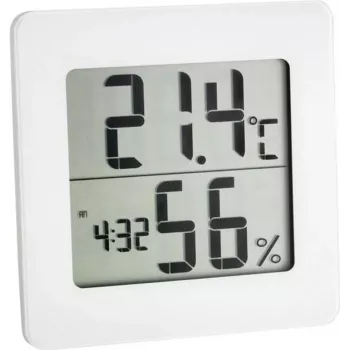 TFA DOSTMANN 30.5033.02 digitálny termo-hygrometer s LCD, pamäť max/min, zobrazenie komfortných zón, magnetická/stojančeková montáž, biela
