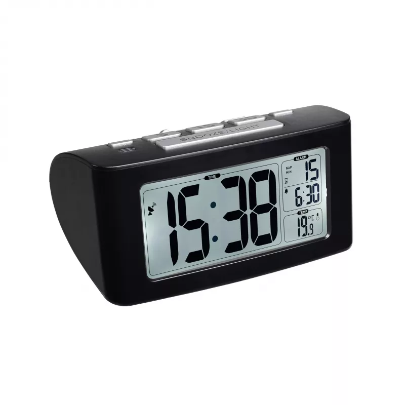 TFA Dostmann rádiový budík 60.2532.01 čierny