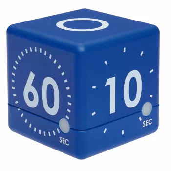 TFA Dostmann Timer CUBE digitálny kockový časovač, modrý 38.2036.06