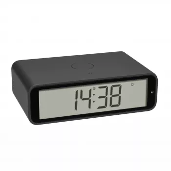 TFA Dostmann 60.2560.10 rádiový budík antracitový