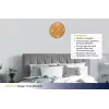 TFA Dostmann 60.3536.07 rádiové nástenné hodiny 350 mm slnečnožlté