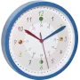 TFA Dostmann 60.3058.06.90 kremenné nástenné hodiny 308 mm modré