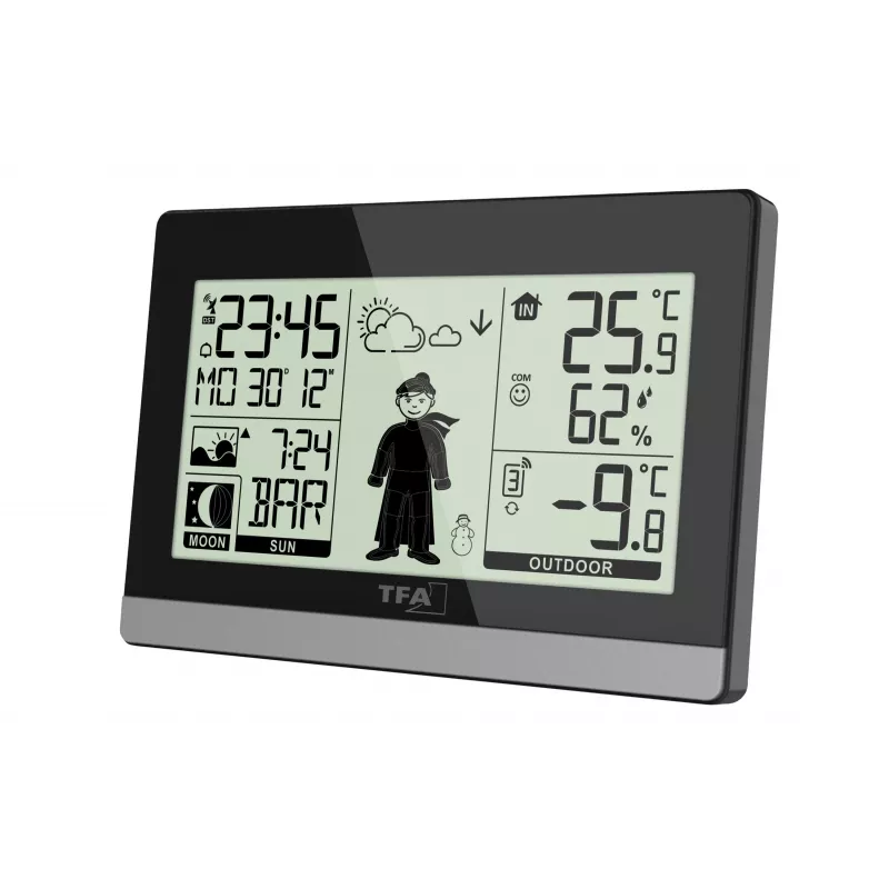 TFA Dostmann Weather Boy bezdrôtová meteorologická stanica, čierna 35.010832